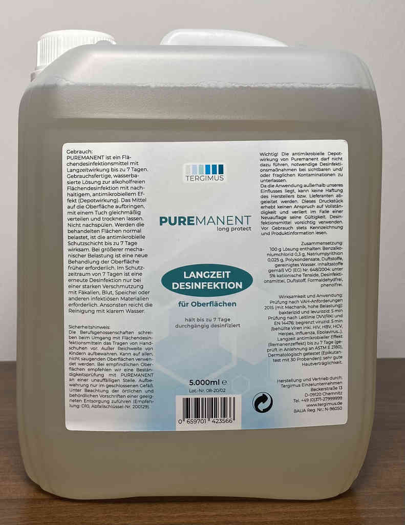 TERGIMUS Puremanent Long Protect长期表面消毒剂
